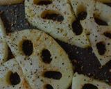 れんこんの黒こしょう焼き作り方3写真