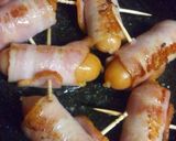 お弁当にも♡ウインナーのベーコン巻き作り方5写真