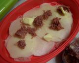 シリコン鍋でコンビーフとポテトの重ね蒸し作り方3写真