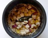 冷え症対策!さつまいもと鶏の炊き込みご飯作り方7写真