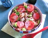 鯖そぼろとトマトのハーブ塩丼作り方6写真