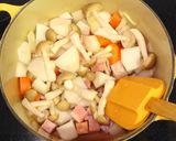❀かぶとお豆の味噌ミルクスープ❀作り方2写真
