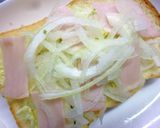 白菜・ハム・玉葱のハーブ塩トースト作り方6写真