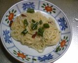 素麺ぺペロンチーノ作り方4写真