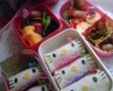 簡単キャラ弁＊キティちゃん♡サンドイッチ作り方5写真