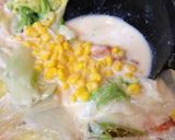 白菜とエビの中華クリーム煮作り方8写真