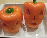 ハロウィン仕様★パプリカの肉詰め作り方6写真