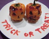 ハロウィン仕様★パプリカの肉詰め作り方8写真