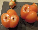ハロウィン仕様★パプリカの肉詰め作り方2写真