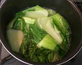 味染みるチンゲン菜の卵白あんかけ作り方1写真