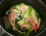 味染みるチンゲン菜の卵白あんかけ作り方2写真