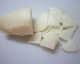 レンジで簡単!大根きのこのこうや煮作り方1写真