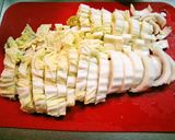 白菜と春雨の炒め物　すき焼き風作り方2写真