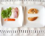 にっこり♪ハンバーガーデコパン☆作り方1写真