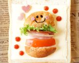 にっこり♪ハンバーガーデコパン☆作り方2写真