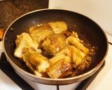 焼き茄子と豚挽肉の炒めもの@カンボジア作り方6写真