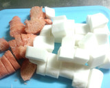 はんぺんとたらこ、シーチキンの炒め和え★作り方1写真