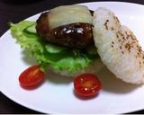 小松菜ハンバーグのライスバーガー☆作り方8写真