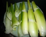 マコモダケ？マコモタケの乾したん作り方1写真