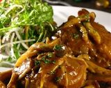 ■自家製ハンバーグのきのこカレーソース■作り方10写真