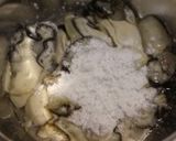 土鍋で牡蠣ピラフ。作り方3写真