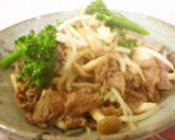 牛肉ともやしキノコのダシダ炒め作り方9写真