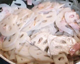 れんこんとベーコンのきんぴら風炒め作り方4写真