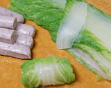 おでん種に！白菜ソーセージ巻き作り方3写真