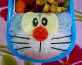 キャラ弁ー簡単！お弁当箱型のドラえもん作り方9写真