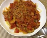 トマト缶のソースでハンバーグパスタ作り方5写真