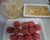豚団子と豆腐ともやし鍋作り方1写真