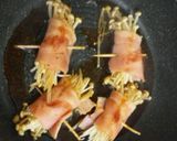 おつまみお弁当に♪えのきの甘辛ベーコン巻作り方4写真