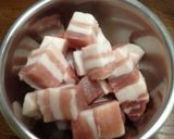 豚バラ☆肉味噌作り方1写真
