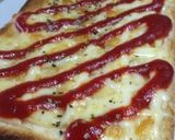 レンジ目玉焼きトースト！作り方2写真