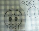キャラ弁♡ ホラーマン♪作り方1写真