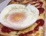レンジ目玉焼きトースト！作り方3写真