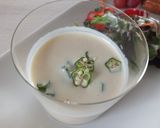 塩麹で料亭風！豆腐の冷製味噌仕立てスープ作り方2写真