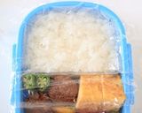 簡単　トトロキャラ弁作り方1写真