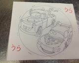 キャラチョコケーキ☆カーズ☆作り方5写真
