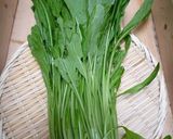 京野菜の定番、壬生菜の切り方　京都カフェ作り方1写真