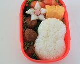 クリスマスキョロちゃん　キャラ弁作り方9写真