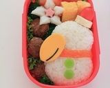 クリスマスキョロちゃん　キャラ弁作り方11写真