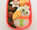 クリスマスキョロちゃん　キャラ弁作り方12写真