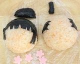 時代劇風★姫ちゃん＆殿くん　キャラ弁作り方5写真