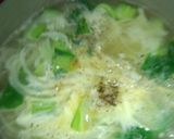 ☆葉もの野菜と卵の中華スープ☆作り方4写真