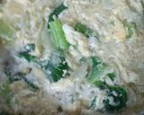 ☆葉もの野菜と卵の中華スープ☆作り方5写真