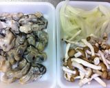 牡蠣とシメジのあっさり☆クリームパスタ作り方1写真