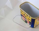 簡単トトロのスパムにぎり　キャラ弁作り方1写真