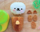 簡単かわいいキャラ弁　ラッコ弁当作り方2写真