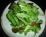 高菜と壬生菜のサラダ～秋　京都カフェ作り方2写真